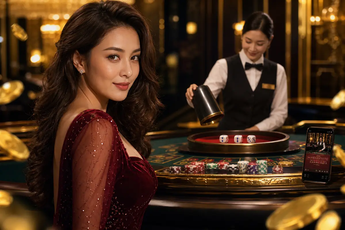m9aisa Baccarat ဒိုင်နဲ့ Live ကစားခြင်း